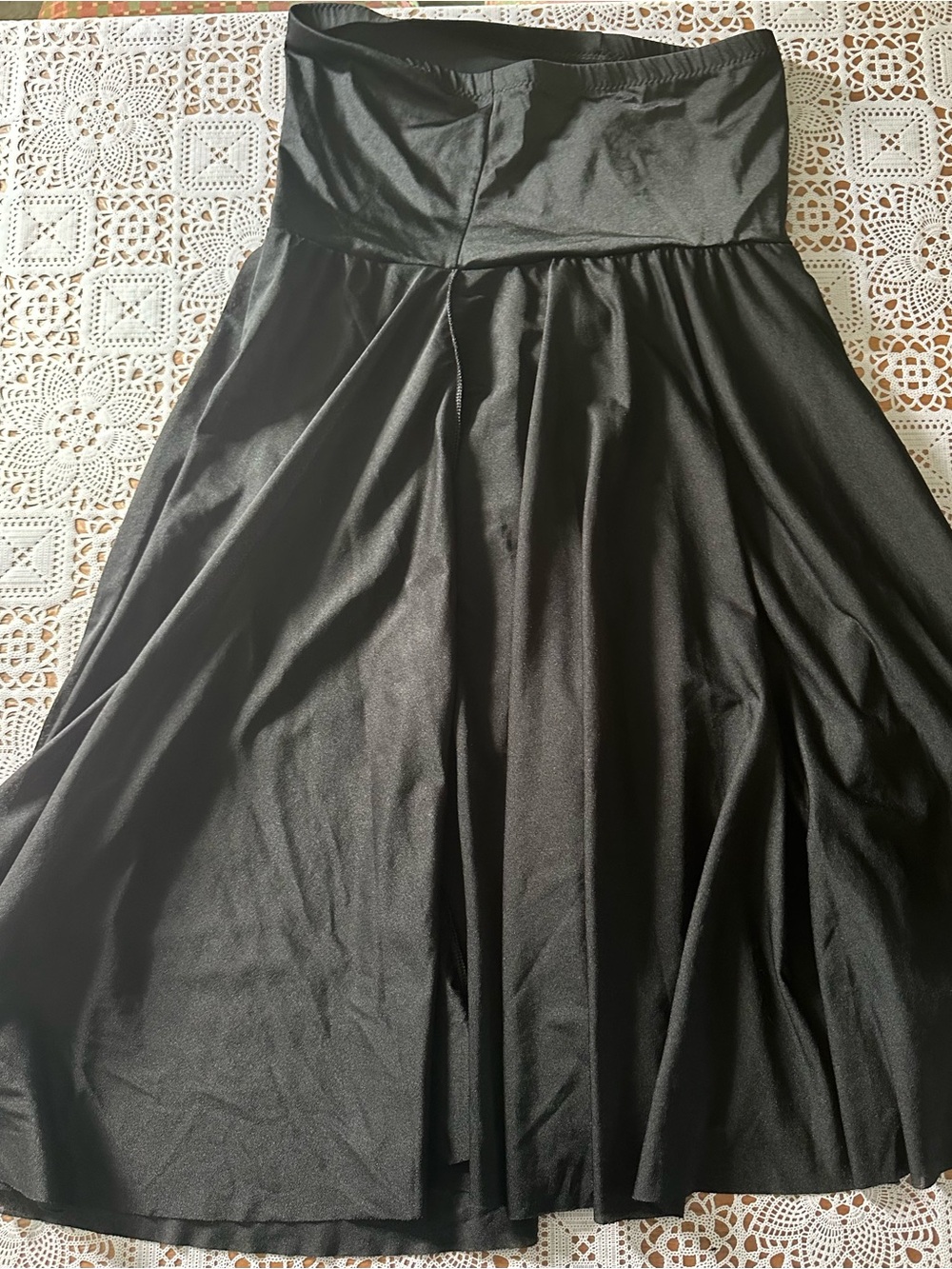 Black Strapless Satin Maxi Dress Goth Party Dress AXL